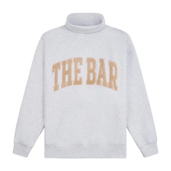 THE BAR | NWT! ARLO HIGHEST NECK LT HEATHER GREY/NUDE - Picture 2 of 4